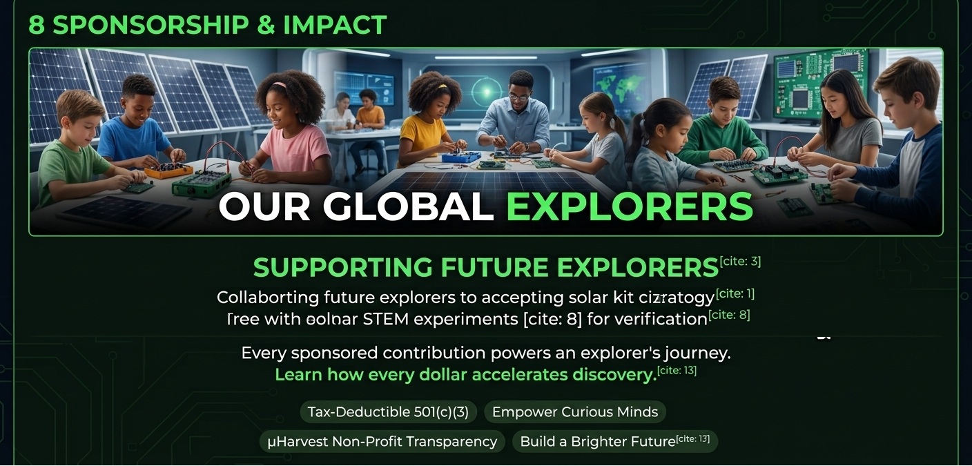 μHarvest Global Explorers Collaborating in STEM Class